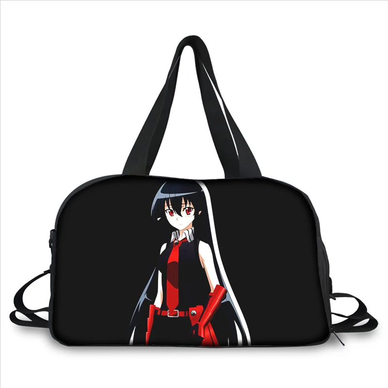 Anime Akame Ga Kill 3D printing fashion trend portable large capacity multi-function messenger bag travel bag