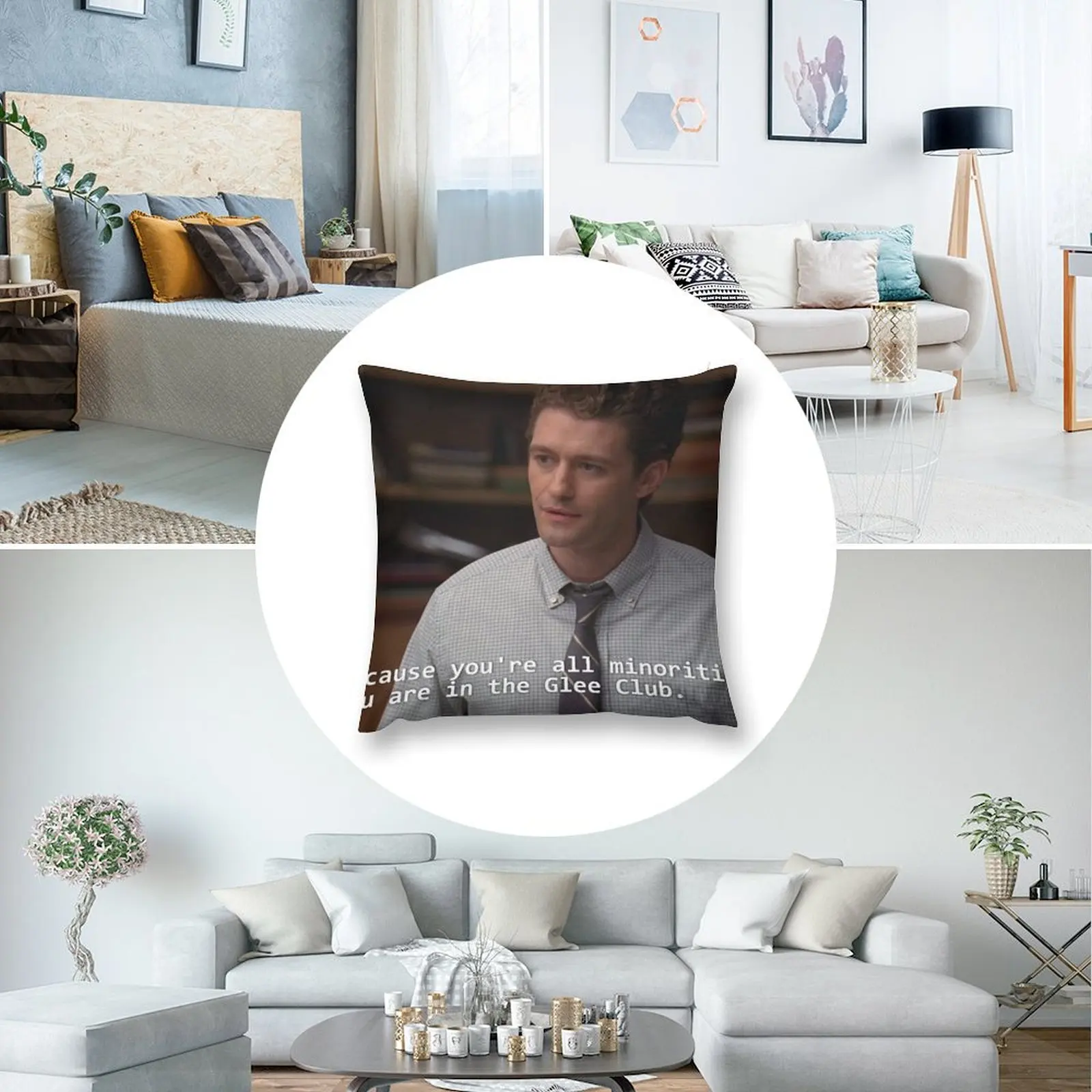 Потому что ты все меньшинства. Декоративная подушка You are in the Glee Club Наволочка