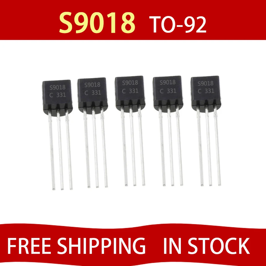 

50pcs S9018 TO-92 Transistor NPN New Original