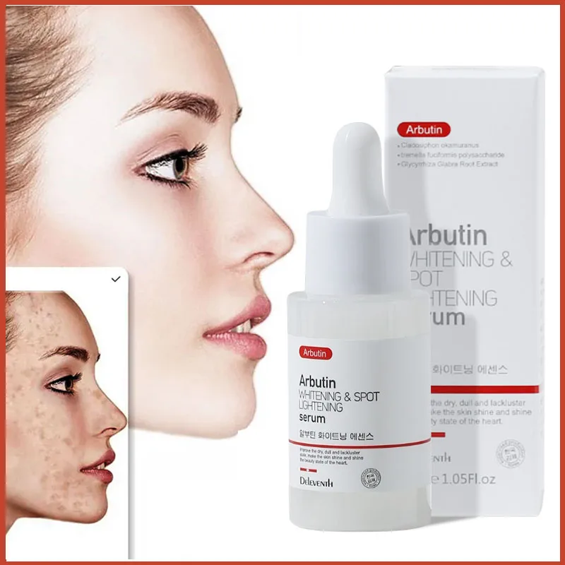 

Arbutin Whitening Serum Spot Lightening Freckle Removal Essence Brighten Skin Fade Melanin Firming Anti Wrinkle Whiten Skin Care