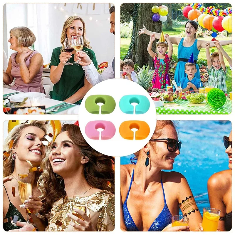 26 шт. подвески-бирки для Винных Бокалов пластиковые маркеры бокалов вина бара