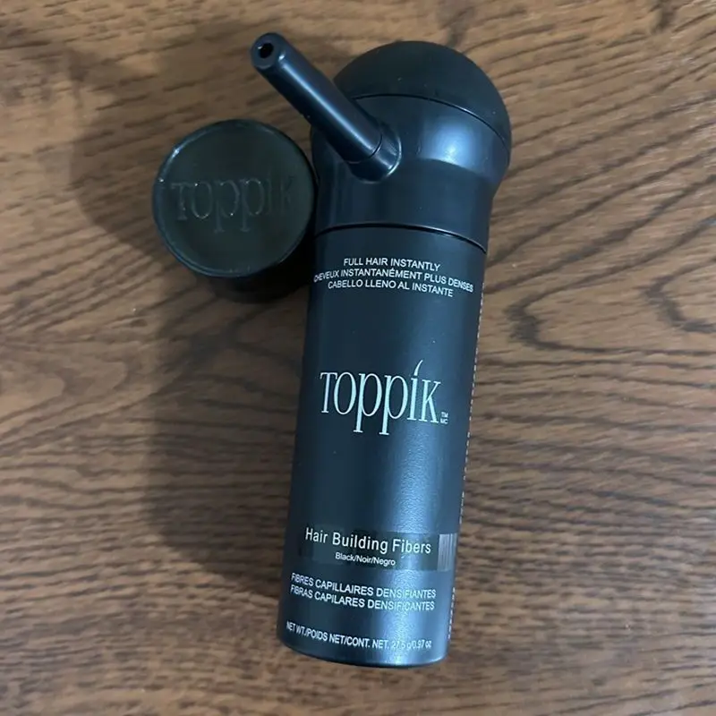 Фото Пудра для волос TOPPIK, спрей для утолщения волос, средство для маскировки линии роста волос, аксессуар для маскировки облысения. №4