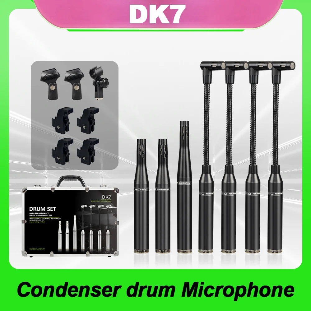 Металлический конденсаторный микрофон DK7 с серебряным усовершенствованным