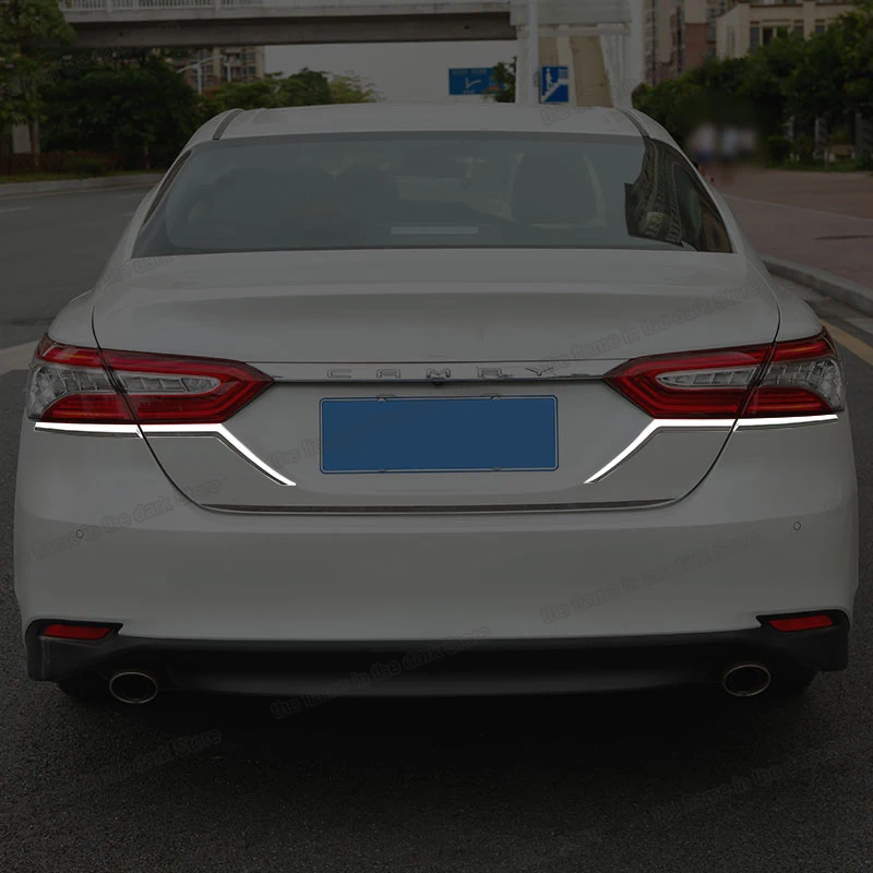 Углеродное волокно Abs Автомобильный задний фонарь рамка планки для toyota camry 2019 2020