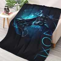 game control vector cartoon wool blanket multi size plush comfort luxury flannel blanket for bed living room