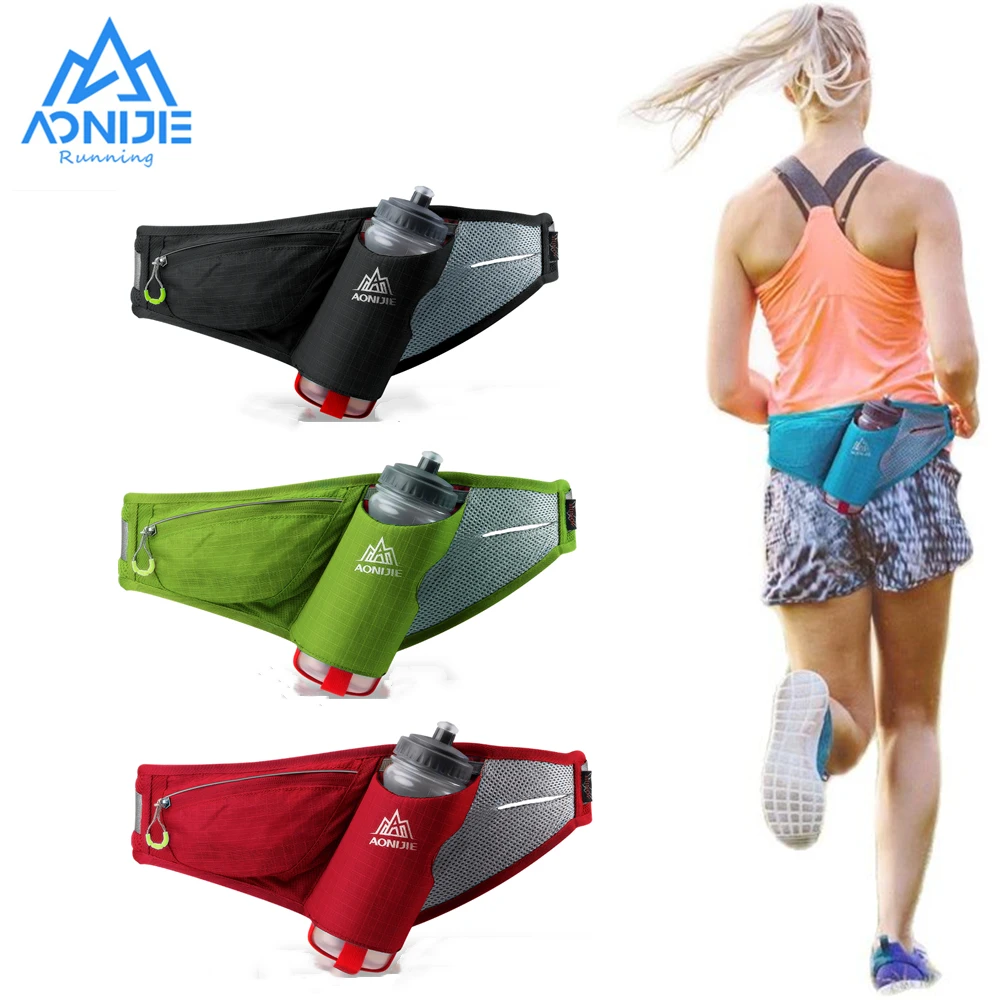 

AONIJIE E849 Marathon Jogging Cycling Running Hydration Belt Waist Bag Pouch Fanny Pack Phone Holder For 600ml Water Bottle