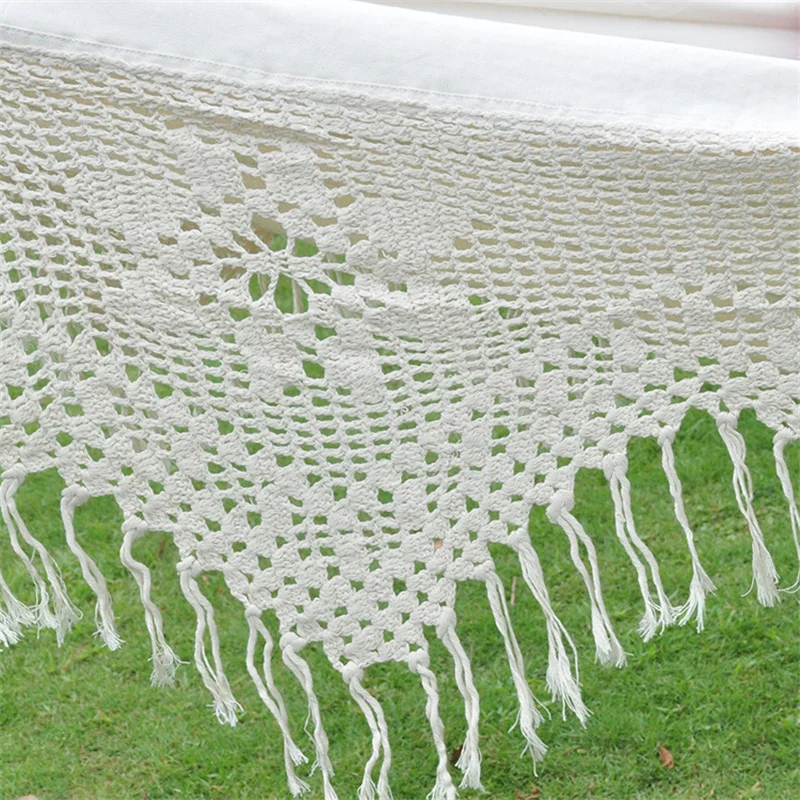 Холщовое кресло-качалка с кисточками макраме гамак для сада на открытом воздухе