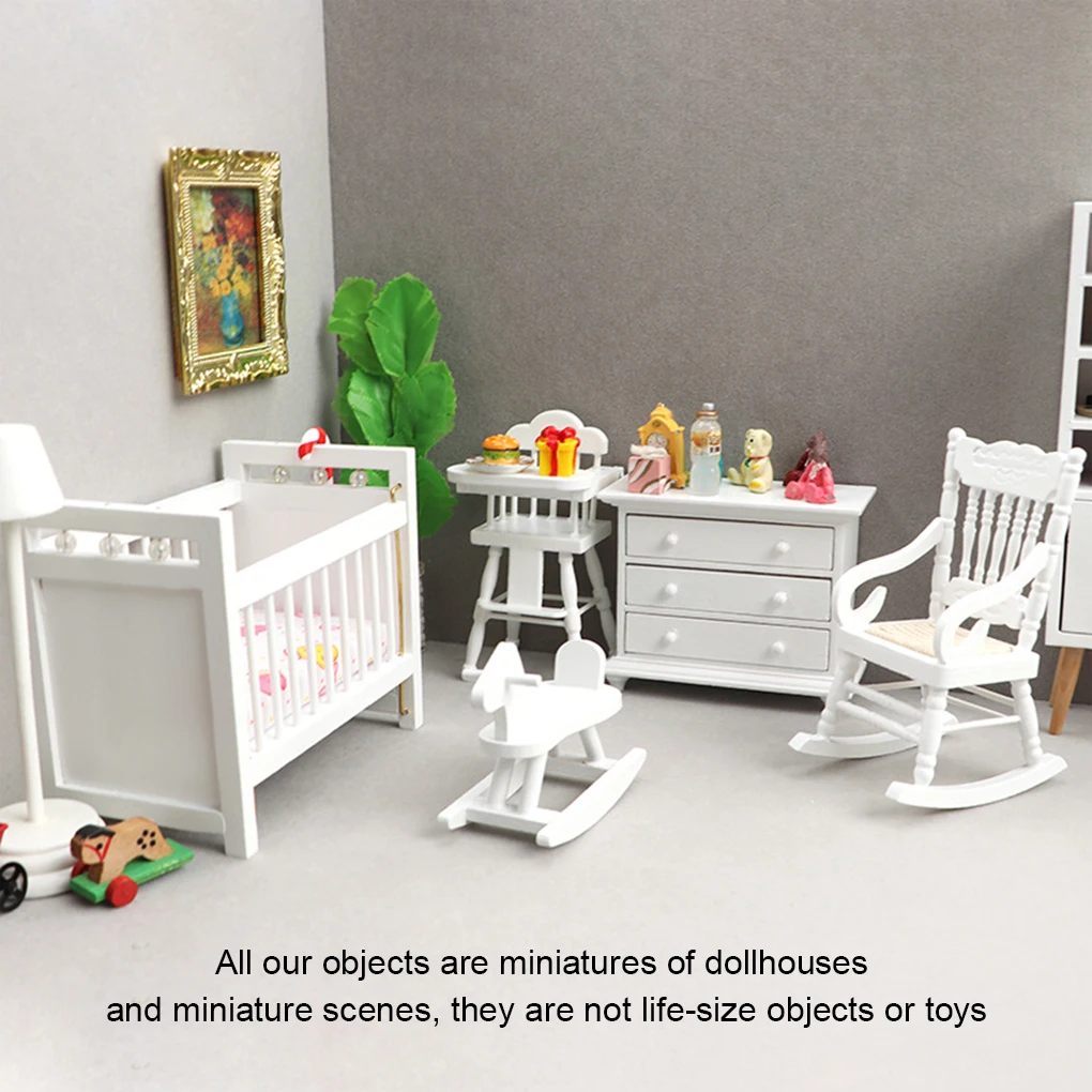 

5Pcs Kit Miniature Furniture Living Room 1 12 Dining Chair Toy Doll Home