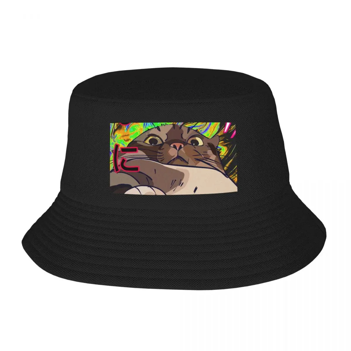 

Новый Нани Панама с надписью Fat cat #11, головные уборы на заказ, Мужская Новая шапка, Мужская кепка, женская шапка