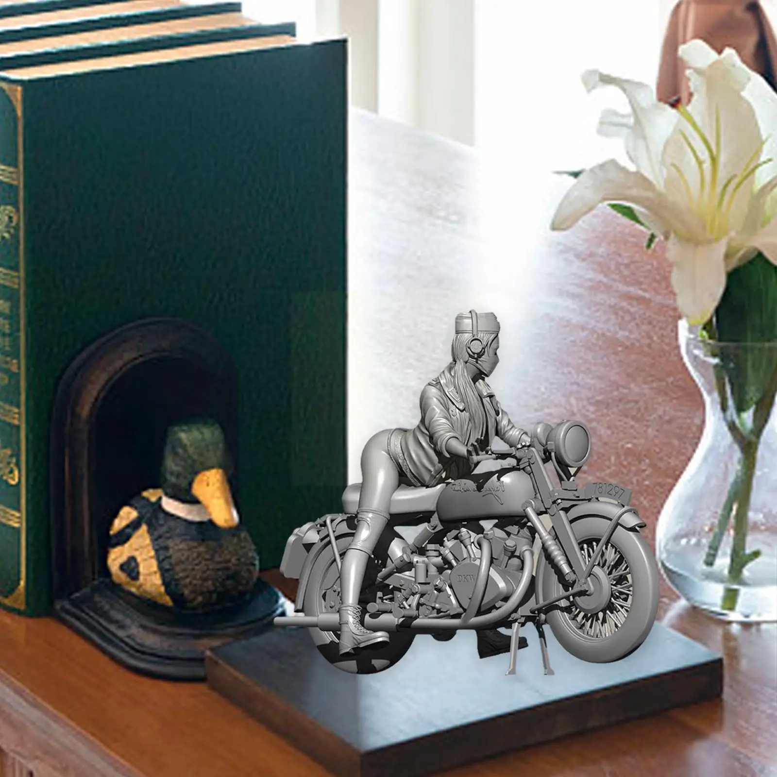 

Resin Model Kits Figure Beauty Colorless And Self-assembled YFWW-2139 E7I8