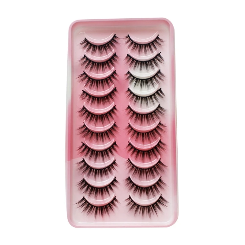 

10 пар натуральных 3D объемных накладных ресниц, искусственные ресницы, подарок для женщин