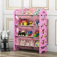 Children's Toy Storage Rack Box Living Room Multi-layer Sundries Storage Basket Baby Finishing Cabinet Book Shelves Storage Box