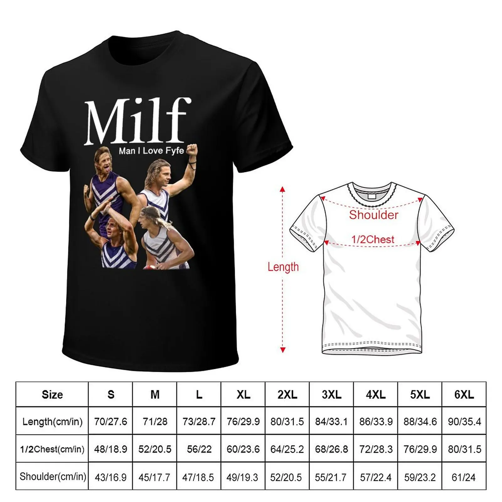 Фото Белая футболка MILF (Man I Love Fyfe) в повседневном базовом уличном стиле №2