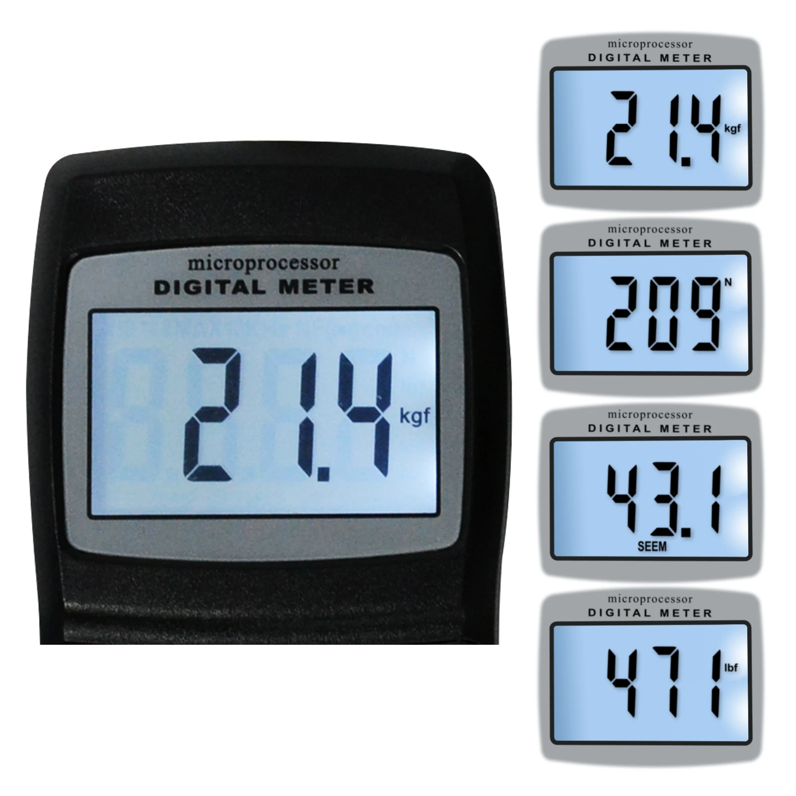 Цифровой измеритель натяжения ремня 0 ~ 77 кг/0 120 фунтов/0 750 Newtons / 144 кажется