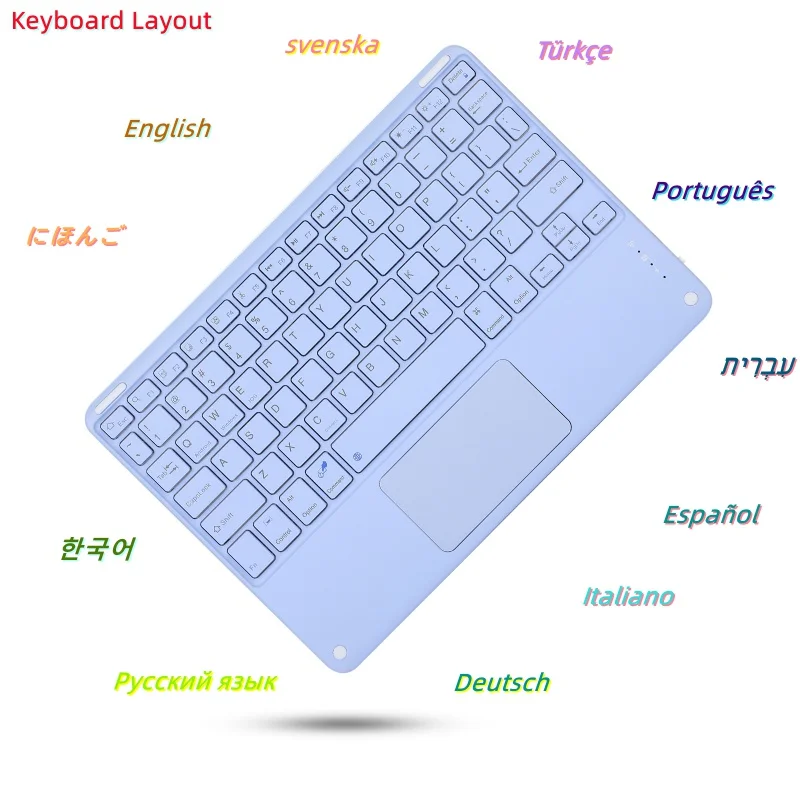 

Клавиатура для iPad с тачпадом teclado, Беспроводная Bluetooth совместимая клавиатура для планшета Xiaomi pad 5 для iPad Air 4 2 Pro