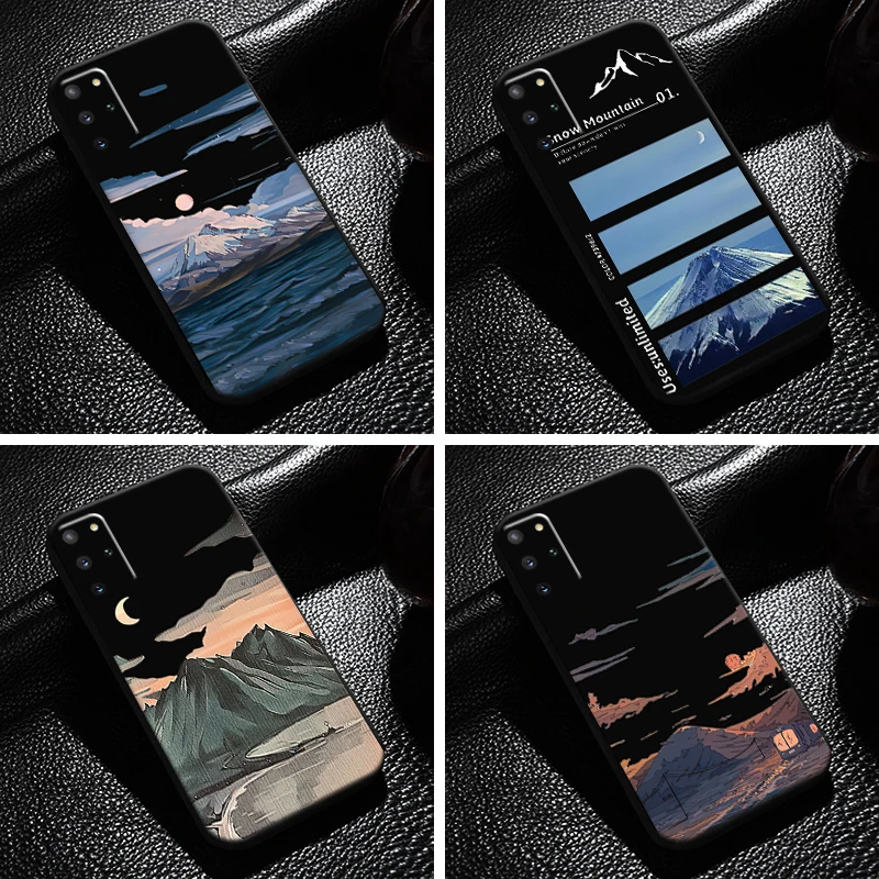 

Hand Painting Landscape For Samsung Galaxy S21 S20 S10 10E S9 S8 Plus S21 S20 Ultra FE 5G Phone Case Soft Coque Back TPU