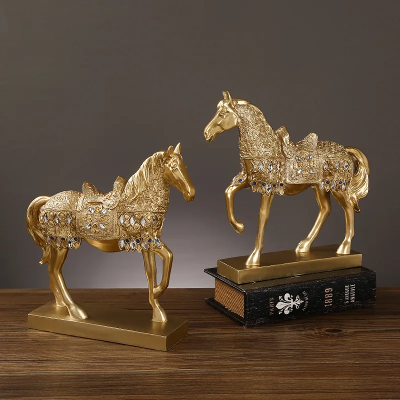 

Wealthy Ornaments Horse To Success Holiday Gifts Home Entrance Model Room Office Desk Company Decoration Home Housewarming Gifts