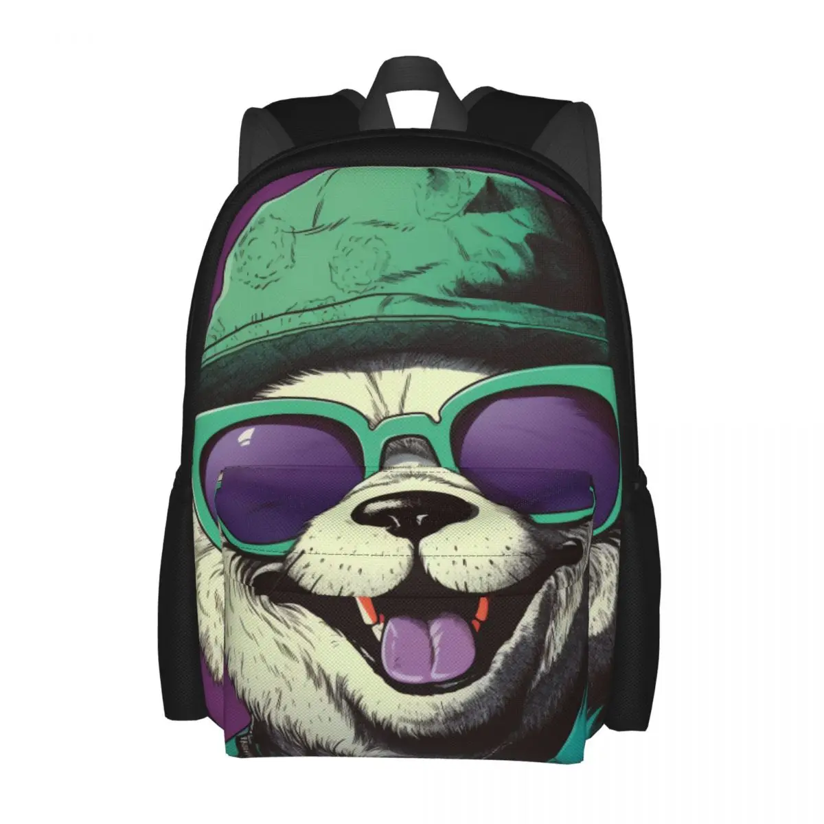 

Panda Backpack Male Laughing Cartoon Large Backpacks Polyester Leisure School Bags College Design Rucksack