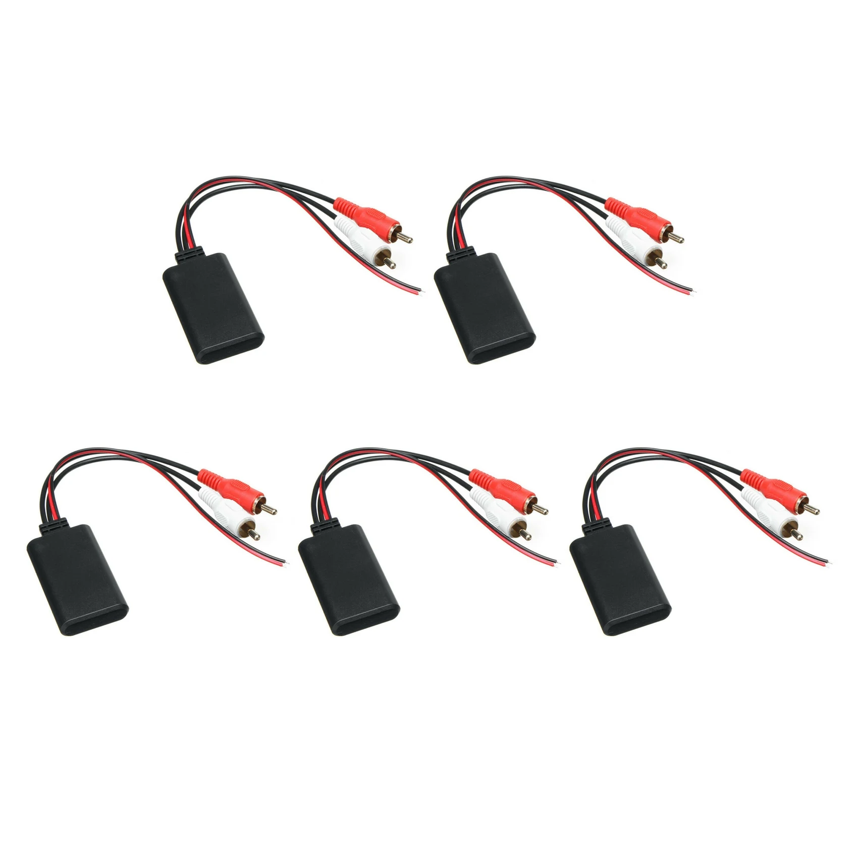 

5Pcs Car Wireless Bluetooth AUX Receiver Module Music Adapter RCA Audio Cable Universal 2RCA Interface Adapter