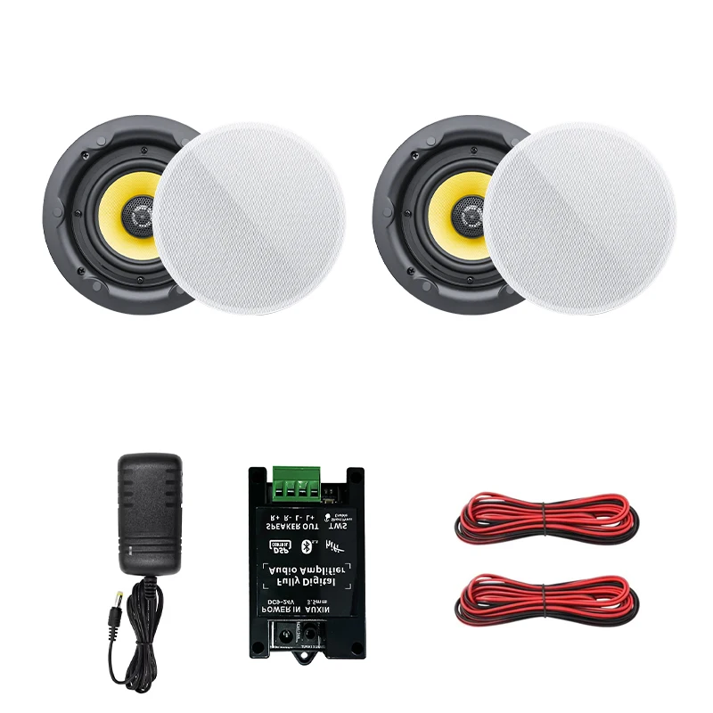 5 25-дюймовый 20 Вт Bluetooth потолочные колонки домашняя встраиваемая акустическая