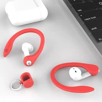 1pair silicone earphone ear hooks for airpods accessories case wireless earphone protector earhooks sports anti lost ear hook