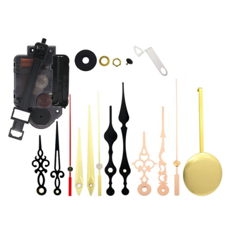 

DIY Pendulum Clock Movement Mechanism With 4 Pairs Different Hands For Wall Quartz Clock Repair Tool Parts Replacement