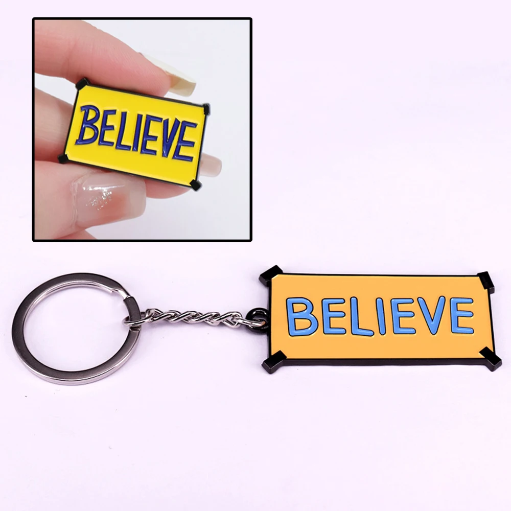 Брелок и булавка BELIEVE Тед Лассо набор футбольных фильмов брелок для ключей рюкзак