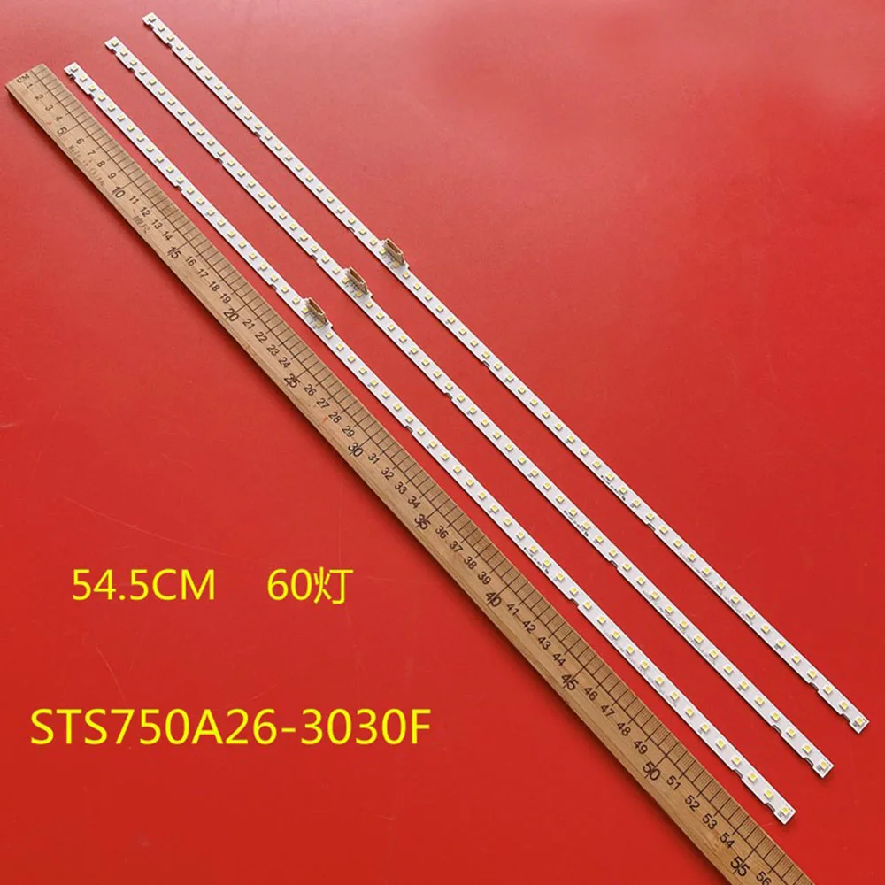 

Striscia di retroilluminazione a LED 3 pezzi per UN75NU7100 UN75NU6900 UN75NU6950 UN75NU7200 BN96-46078A UE75NU7100 STS750A26