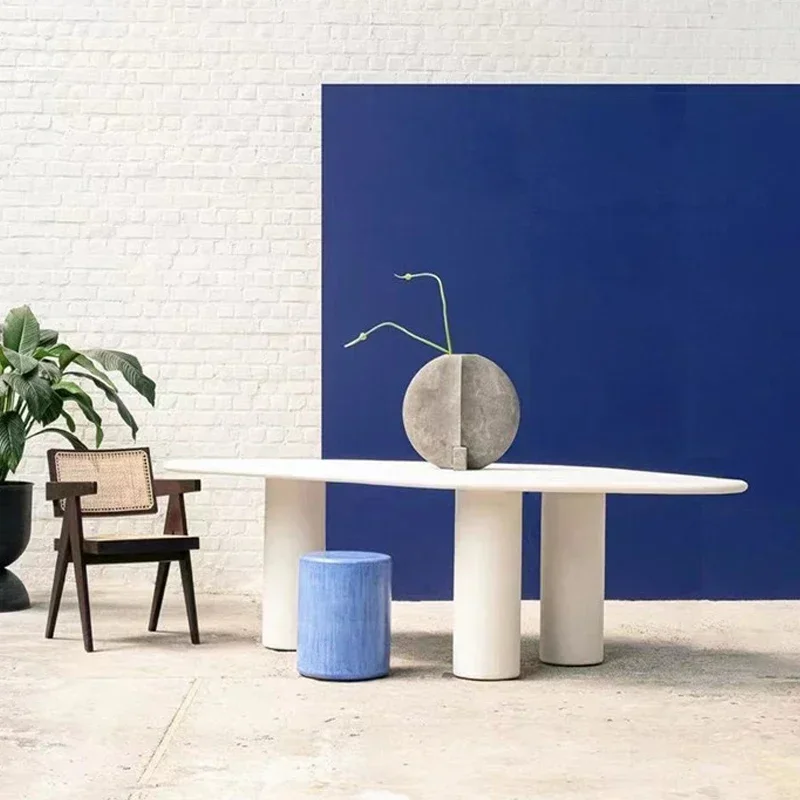 Wolken-Esstisch leiser Wind Nesteell Geformter Cremefarbener Windtisch классический дизайнер desezionero-Konferenztisches