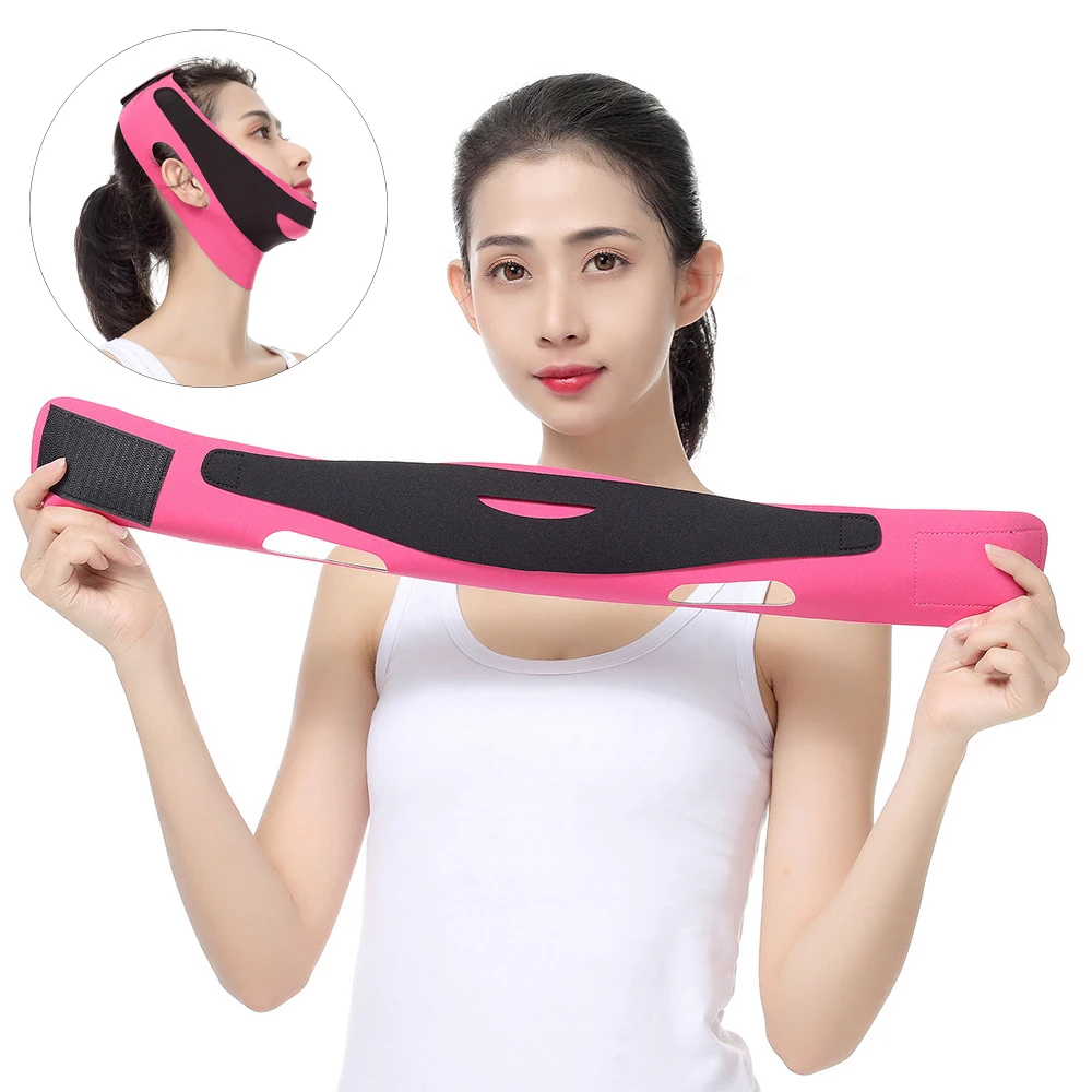 Face Slimming Bandage V Line Face Shaper Elastic Double Chin Cheek Lift Up Belt Facial Massage Women Strap Skin Care Beauty Tool