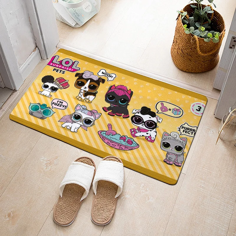 Ковер фланелевый в виде кукол с принтом аниме для гостиной спальни | Игрушки и