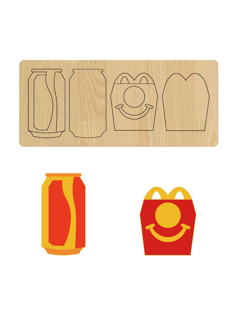 Деревянная форма для резки чашки молока подходит высечки ZYC-218