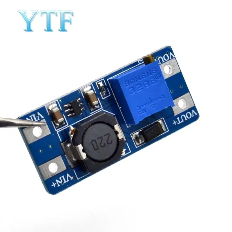 

Модуль повышения мощности MT3608 DC-DC, максимальный выход 28 в 2 а для Arduino