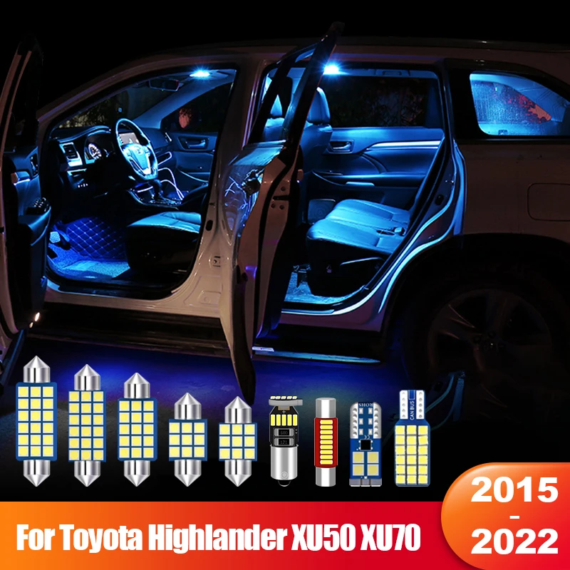 

For Toyota Highlander XU50 XU70 2015 2016 2017 2018 2019 2020 2021 2022 Car LED Interior Lamp Vanity Mirror Light Accessories