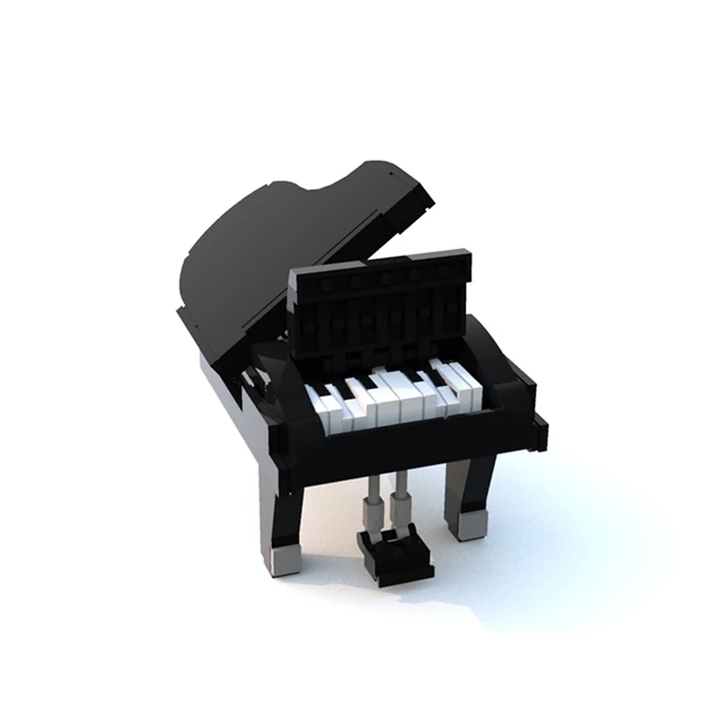 

MOC Idea Art Grand Piano Building Blocks Model Music Piano Education Bricks Ornaments Assemble Toys For Children Boy Girl Gifts