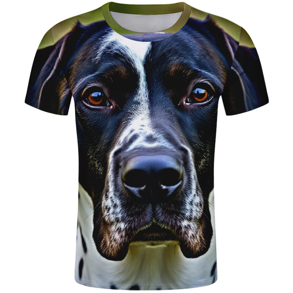 Футболка YMGHJRWN с собакой Браке д'Овернь