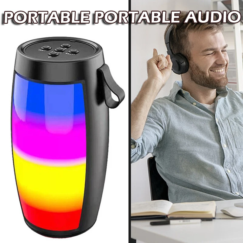 

Беспроводной bluetooth-динамик, 1 шт., 3 Вт, TF-карта, U-диск, громкий сабвуфер, FM-радио, высокое качество звука, маленькая портативная фотография