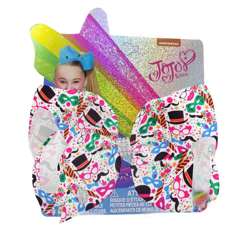 

Spring 2022 Carnival Bows With Clip Mardi Gras 8inch Hair Bow Headwear Ribbon Bows For Teens Girls Women Hair Accessories