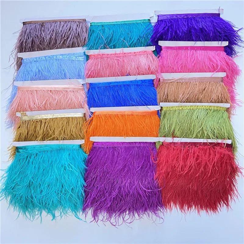 

Лента из страусиных перьев, 10 м/лот, 8-10 см