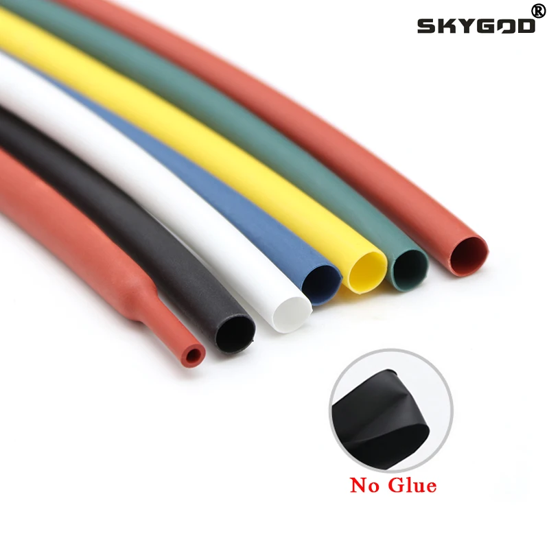 

1M Diameter 1.5~50mm No Glue Heat Shrink Tubing 3:1 Ratio Waterproof Wire Wrap Insulated Adhesive Lined Cable Sleeve