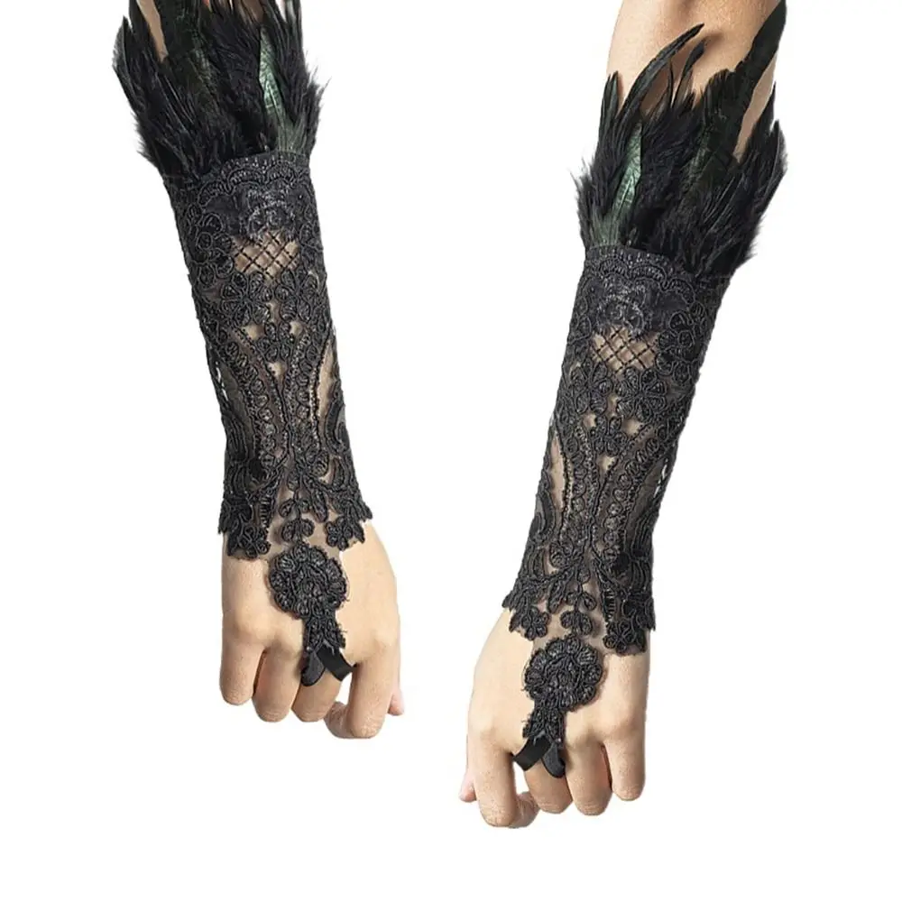 

Цепочка на руку для косплея, варежки, перчатки для выступлений на сцене, рукавицы из фатина на локтях, браслеты, кружевные перчатки, цепочка на руку