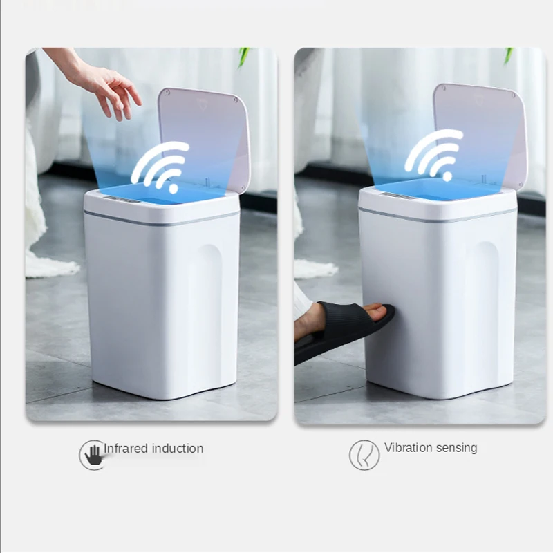 Умная Бытовая мусорная корзина 3S с автоматическим датчиком умным электрическая