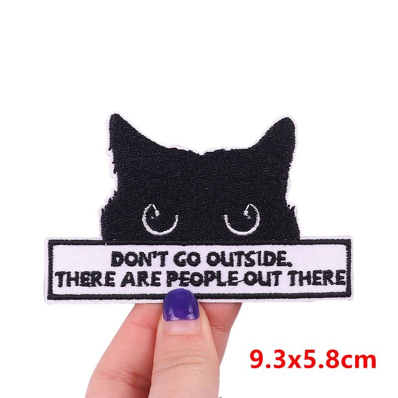 Нашивки с мультяшными животными и надписью вышитые нашивки для одежды наклейка