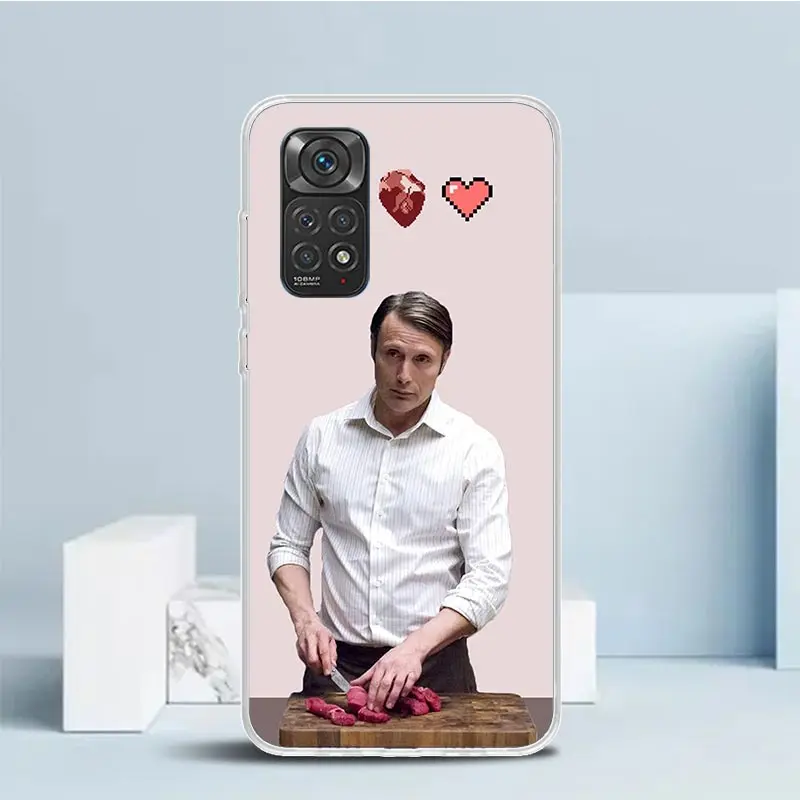 Чехол для телефона Hannibal Movie Xiaomi Redmi Note 13 12S 12 11S 11 11T 11E Pro Plus 10S 10 9S 9 8T 8 7 + мягкая задняя