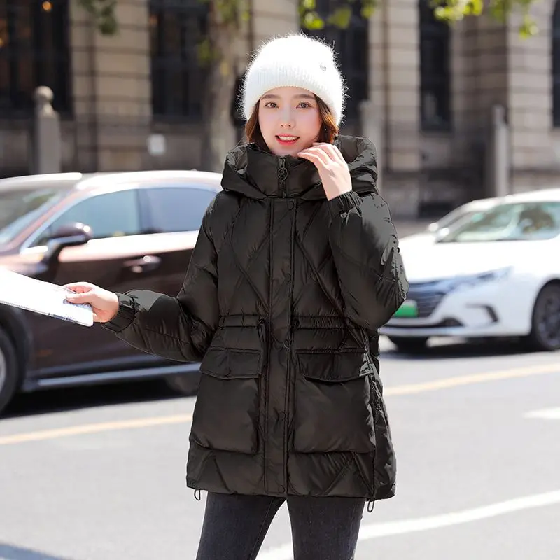 Women's Parkas 2023 New Winter Jacket Warm Coats Padded Jacket Clothes Hooded Thick Down Cotton Coat Female Outwear News S50