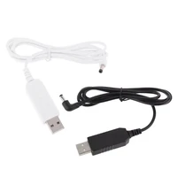 universal 90 degree usb 5v to 12v 4 0x1 7mm power supply cable for tmall smart bluetooth speaker echo dot 3rd router led strip1m