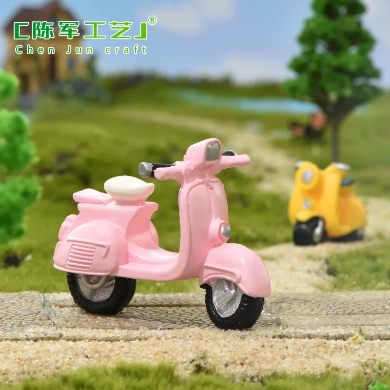 Серия автомобилей Миниатюрная модель кабошоны из смолы мотоцикл антикварная