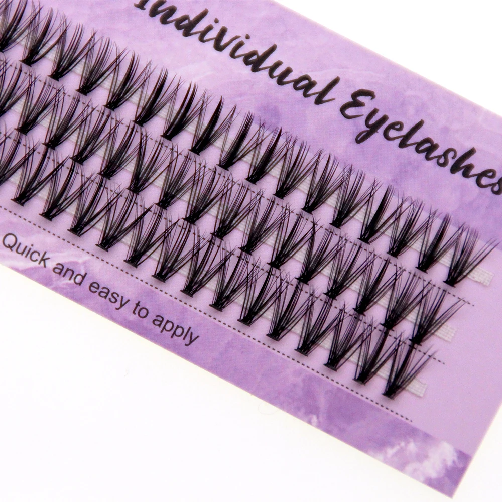 Накладные ресницы из искусственной норки длина 8-14 мм цвет в ассортименте