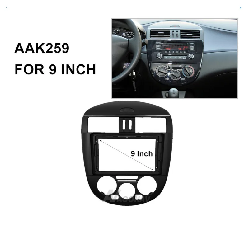 

9 Inch Car Radio Multimedia Dashboard Dvd Frame Dashboard Mount Panel Dashboard Mount Fit for NISSAN Tiida 2011