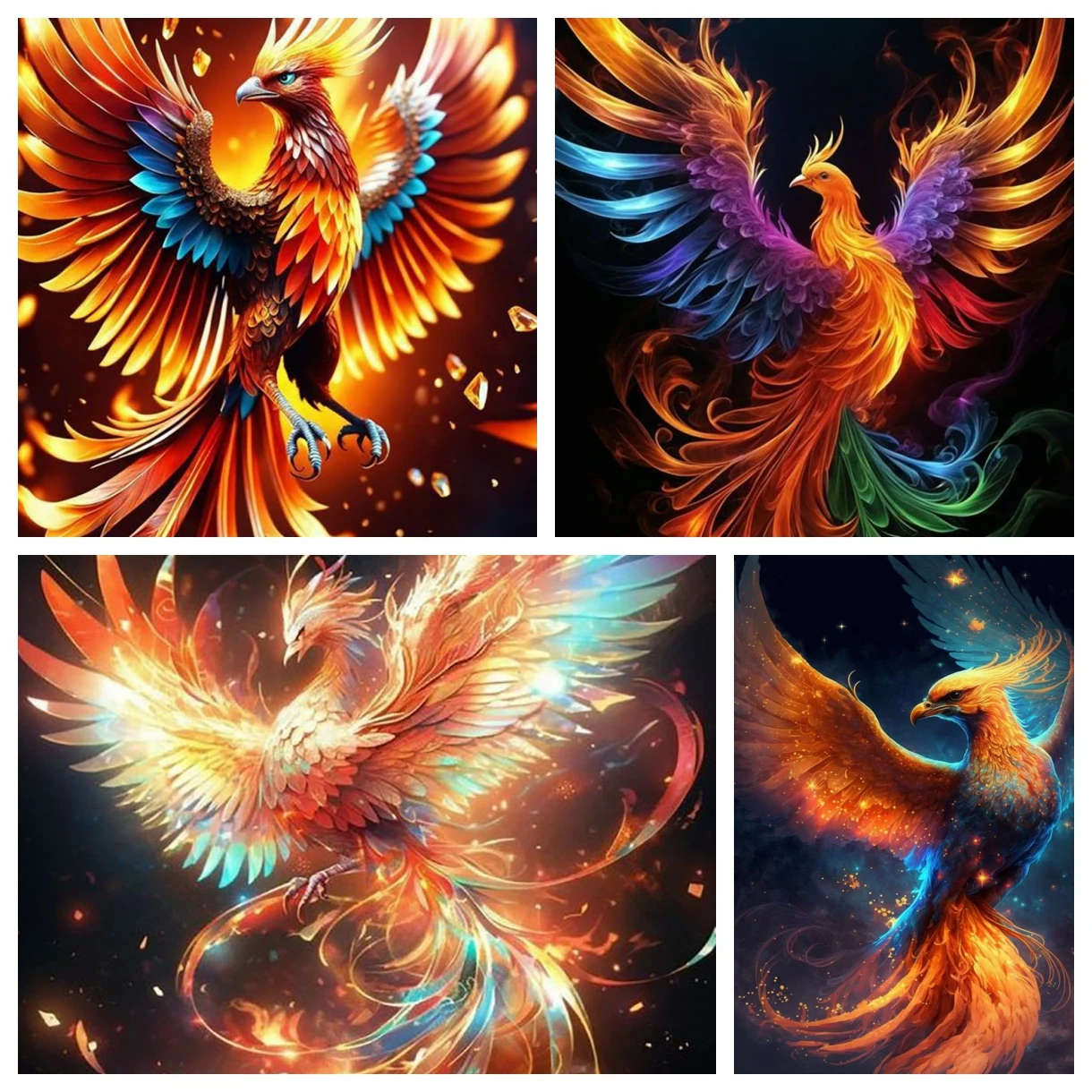 Набор для алмазной живописи с рисунком Феникса